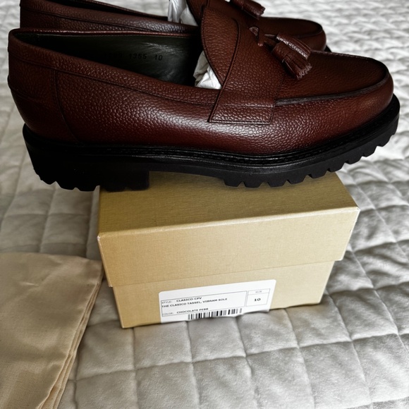 Blackstock and Weber “ Clasico Tassel Loafer” Chocolate Vibram sole main image 4